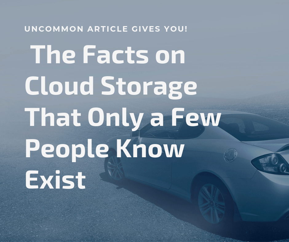 Uncommon Article Gives You the Facts on Cloud Storage That Only a Few People Know Exist